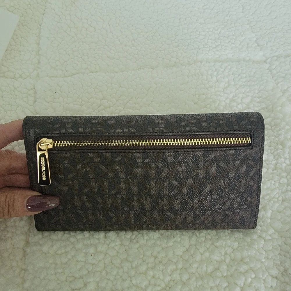 Michael Kors Brown Signature Tote and Wallet Set - Picture 8 of 10